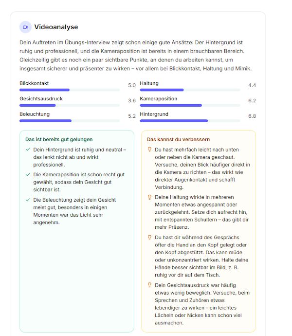 3. Feedback erhalten